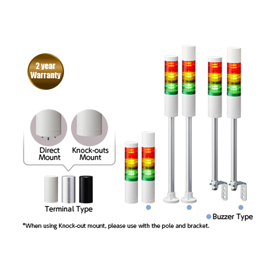 Warning Light ไฟสัญญาณเตือน Patlite ซีรีส์ LR5 code LR5
