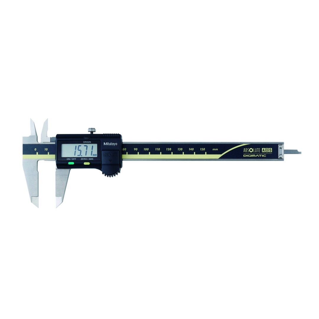 Mitutoyo Calipers Digital ABS AOS Caliper 0-150 mm, Blade, w/o Data Output Code 500-181-30