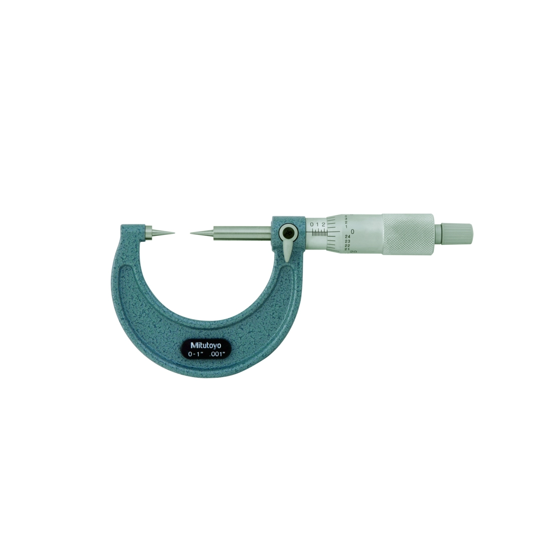 ไมโครมิเตอร์ Mitutoyo Series 112 Point Micrometer (Inch), Carbide Tips Optional Code 112-177