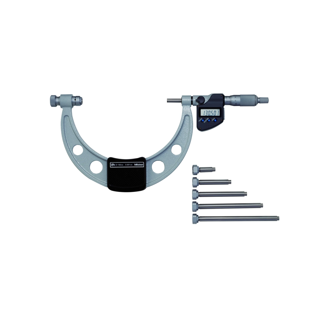 ไมโครมิเตอร์ Mitutoyo Series 340 Outside Micrometer with Interchangeable Anvils (Digimatic) Code 340-251-30