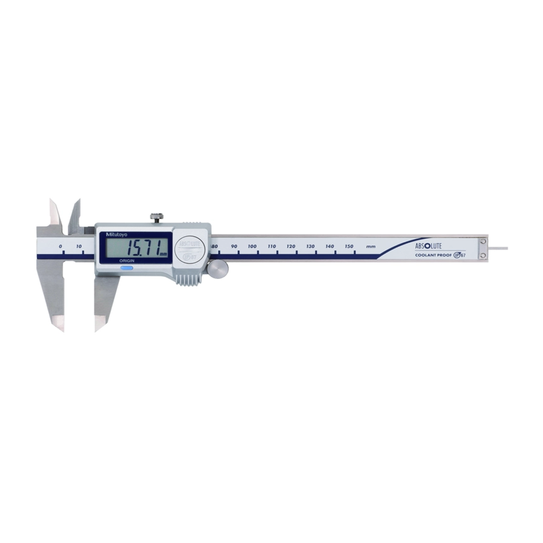 Mitutoyo Calipers Digital ABS Caliper CoolantProof IP67 0-150 mm. Rod Code 500-719-20