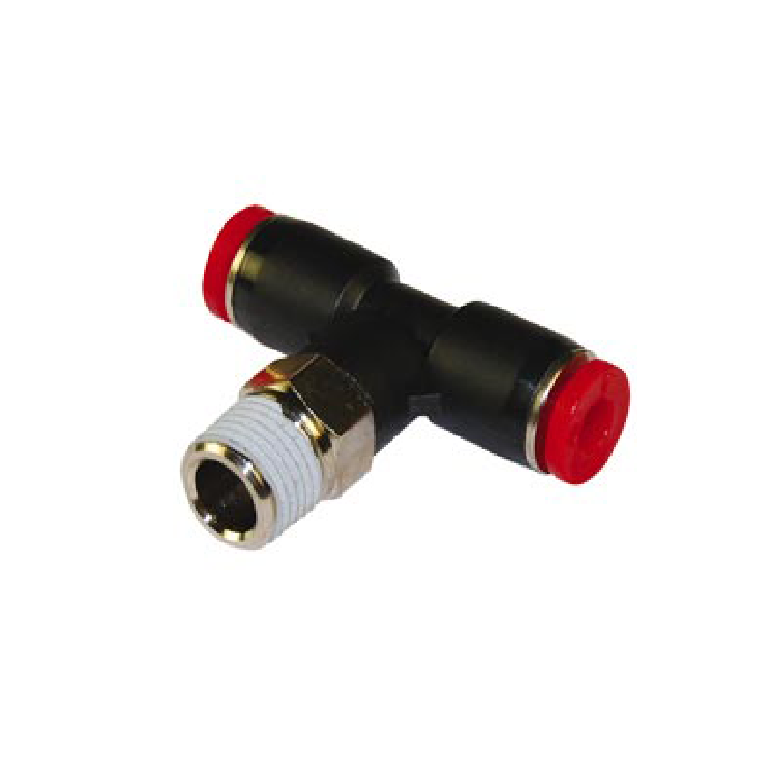 Norgren C01671238 ข้อต่อสวมเร็วแบบ C ข้อต่อสามทางตัวเมีย เกลียวใน 12 มม. R3/8