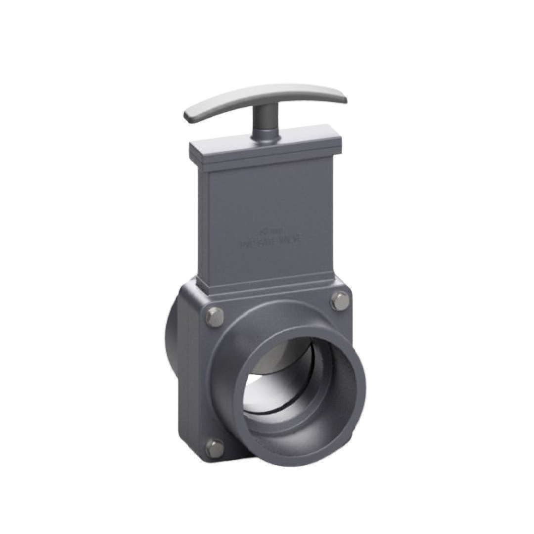 Effast เกทวาล์ว PVC-U Gate Valve, Plastic Paddle BDRBGD0900