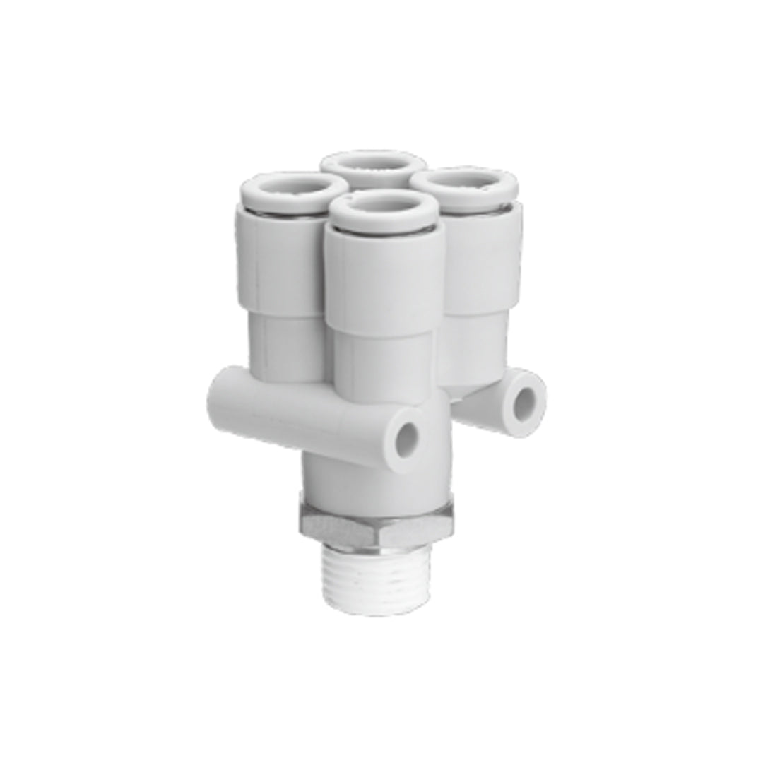 ข้อต่อลม Fittings SMC One-touch Fittings code KQ2UD06-01_S