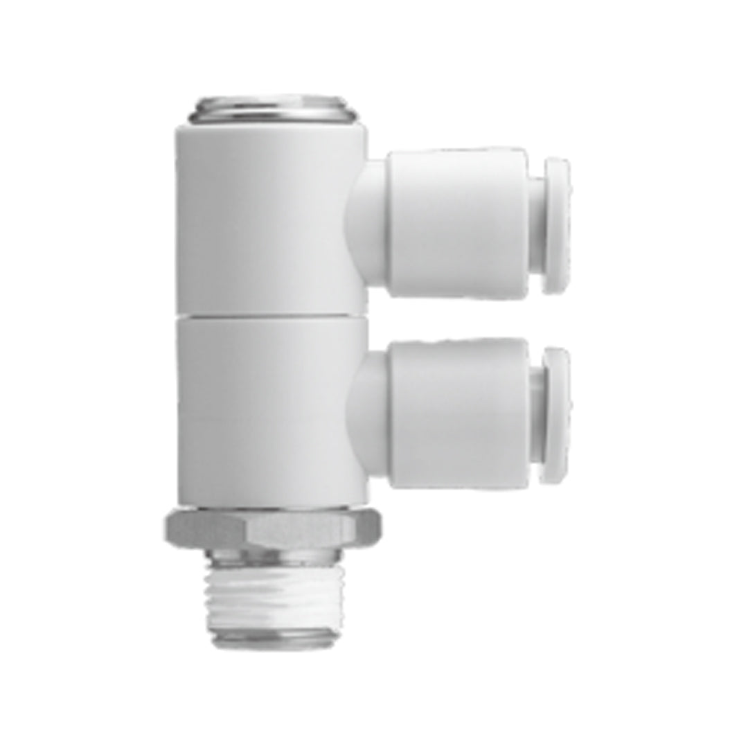 ข้อต่อลม Fittings SMC One-touch Fittings code KQ2VD10-02-S