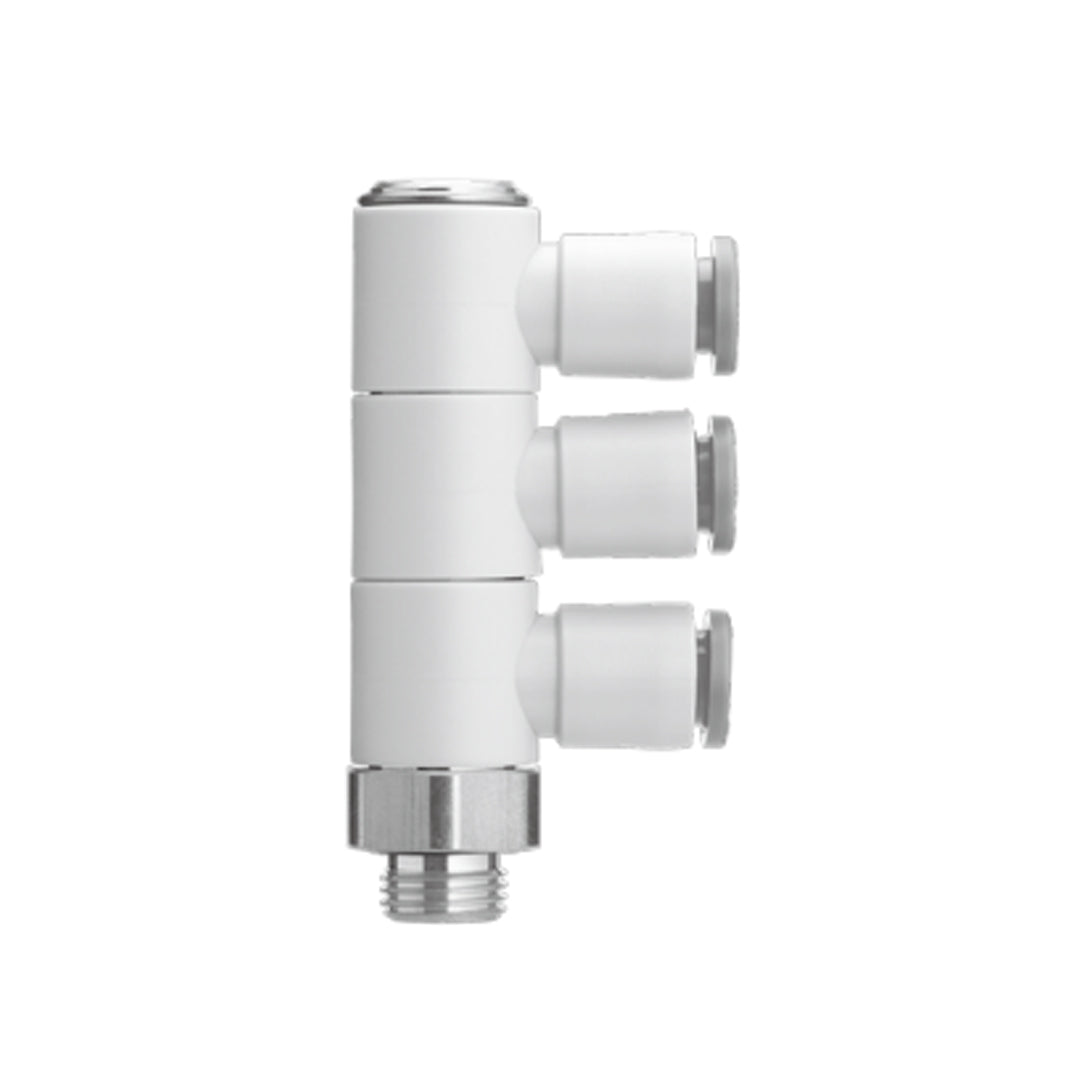 ข้อต่อลม Fittings SMC One-touch Fittings code KQ2VT05-34☐P