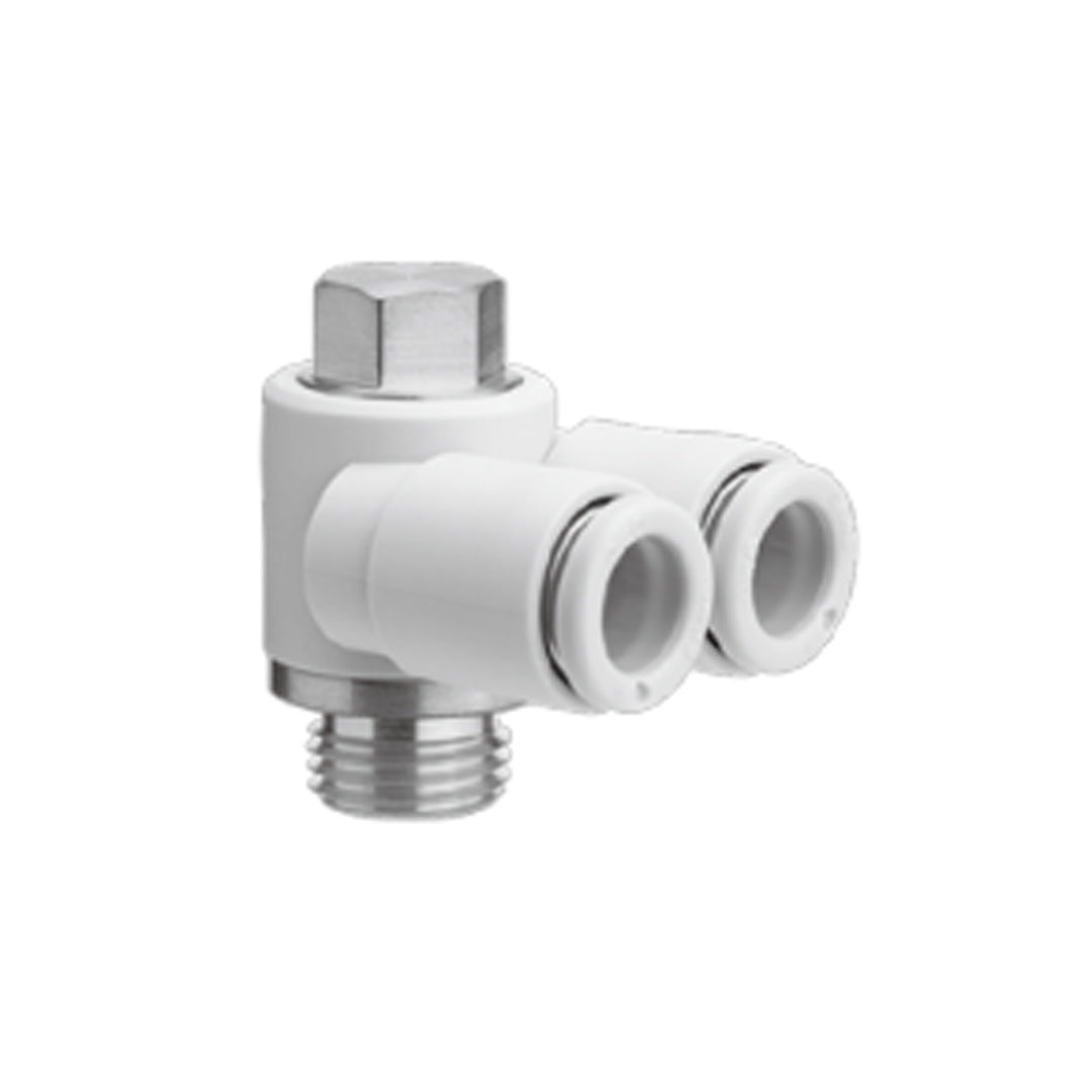ข้อต่อลม Fittings SMC One-touch Fittings code KQ2Z08-03-☐P