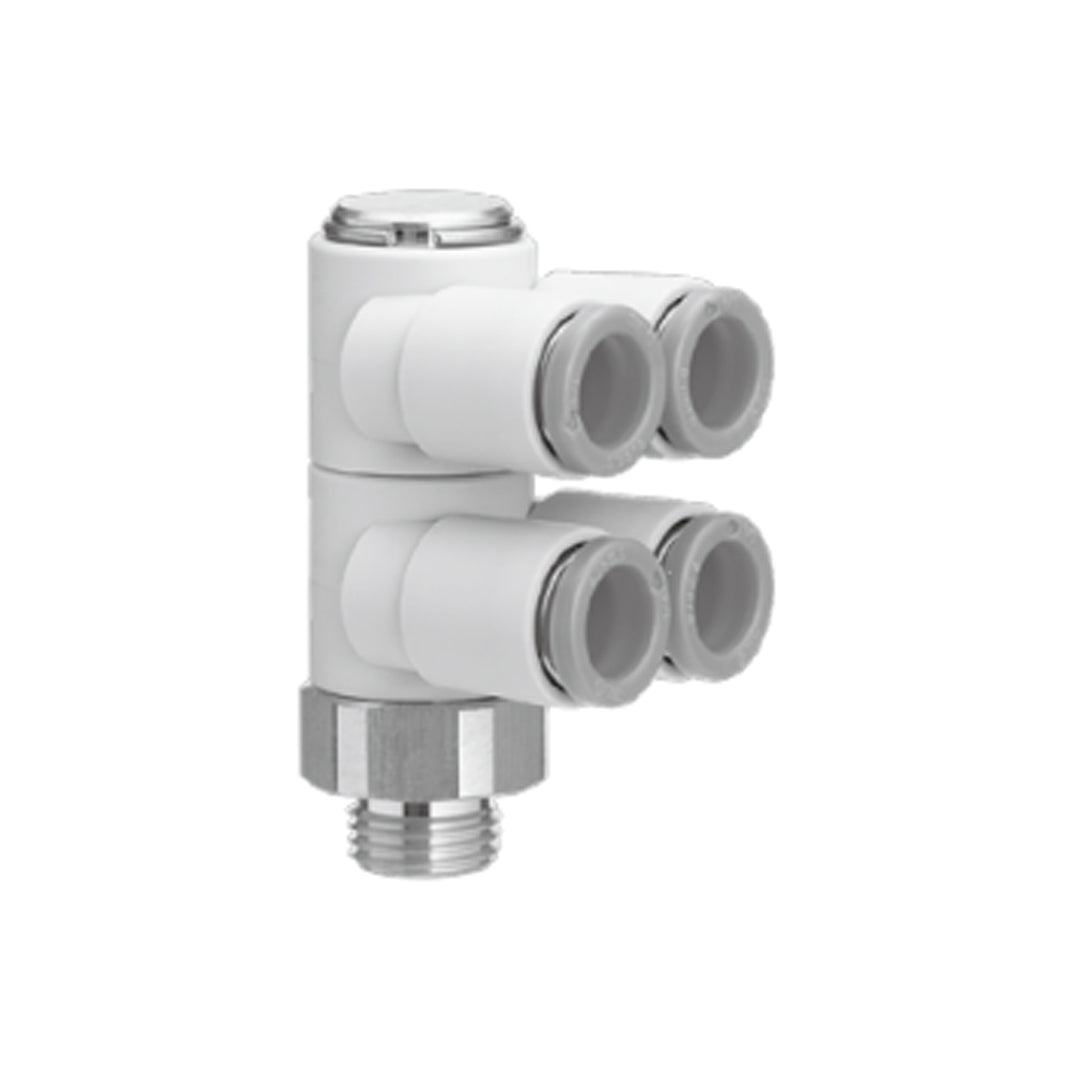 ข้อต่อลม Fittings SMC One-touch Fittings code KQ2ZD11-37☐P