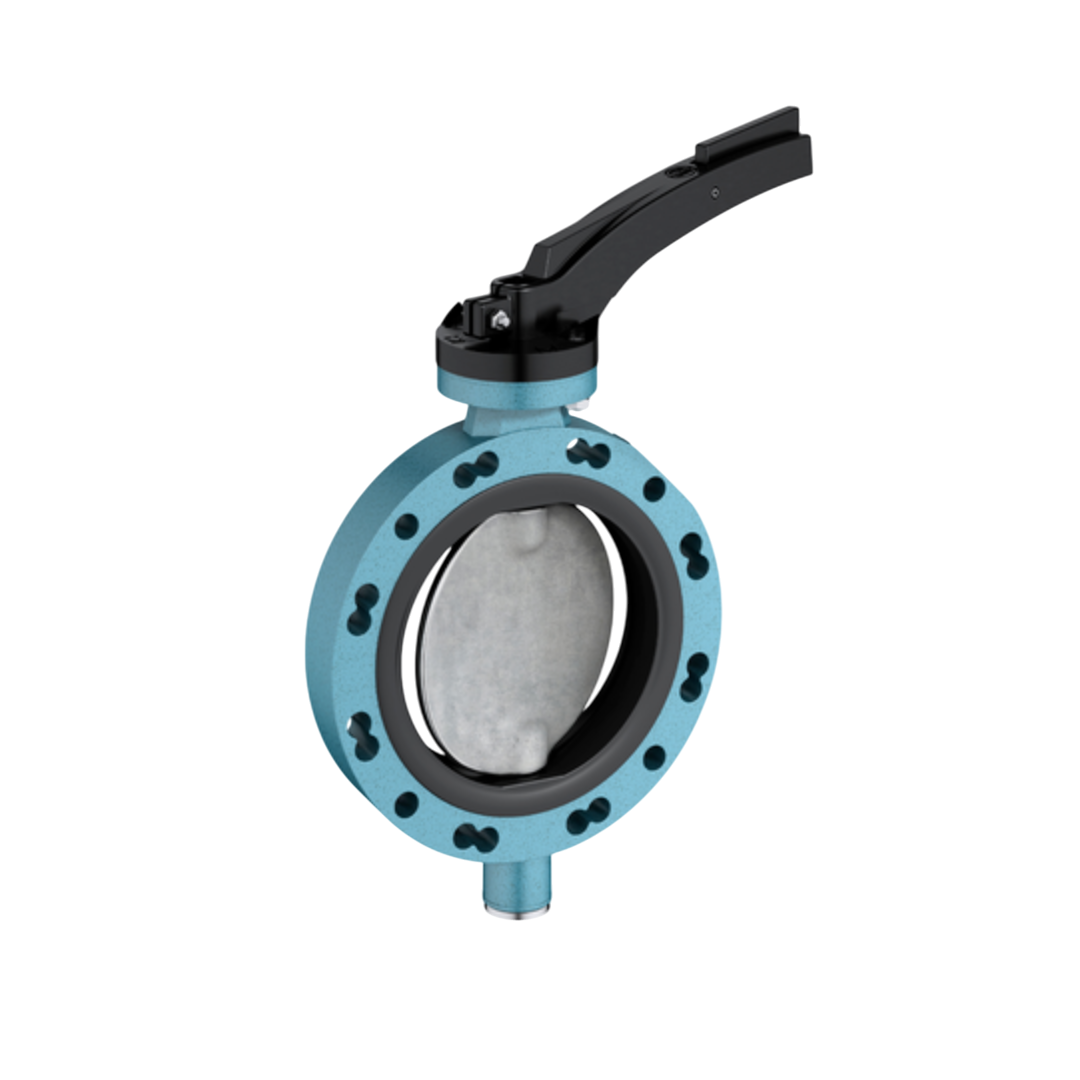 EBRO Butterfly Valve Wafer Type TW150 GD-AlSi9Cu3 Aluminiumalloy 150 DN 6 นิ้ว 6 บาร์