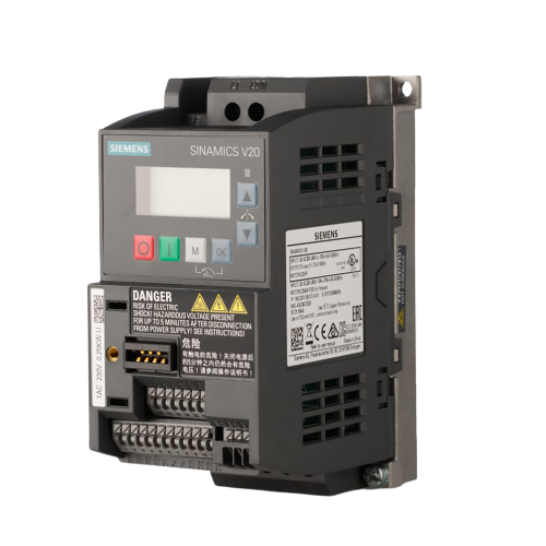 Siemens Inverter Drive SINAMICS V20 Series 0.75 kW 3 Phase 400 V ac 2.2 A Code 6SL3210-5BE17-5UV0