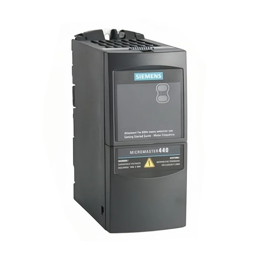 Siemens Inverter Drive MICROMASTER 440 Series 0.37 kW 3 Phase 400 V ac 2.2 A Code 6SE6440-2UD13-7AA1