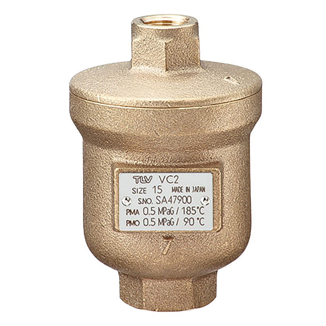 Air vent valve TLV Modle VC4
(90°C)
for Water ขนาด (15มม..) (1/2 นิ้ว)