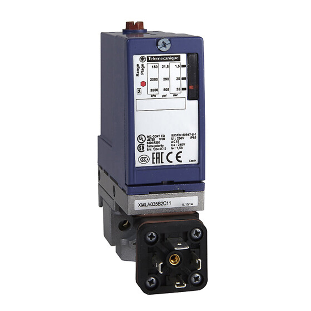 Pressure Sensor & Pressure Switch เซ็นเซอร์วัดความดัน Telemecanique Sensors code XMLA035B2C11
