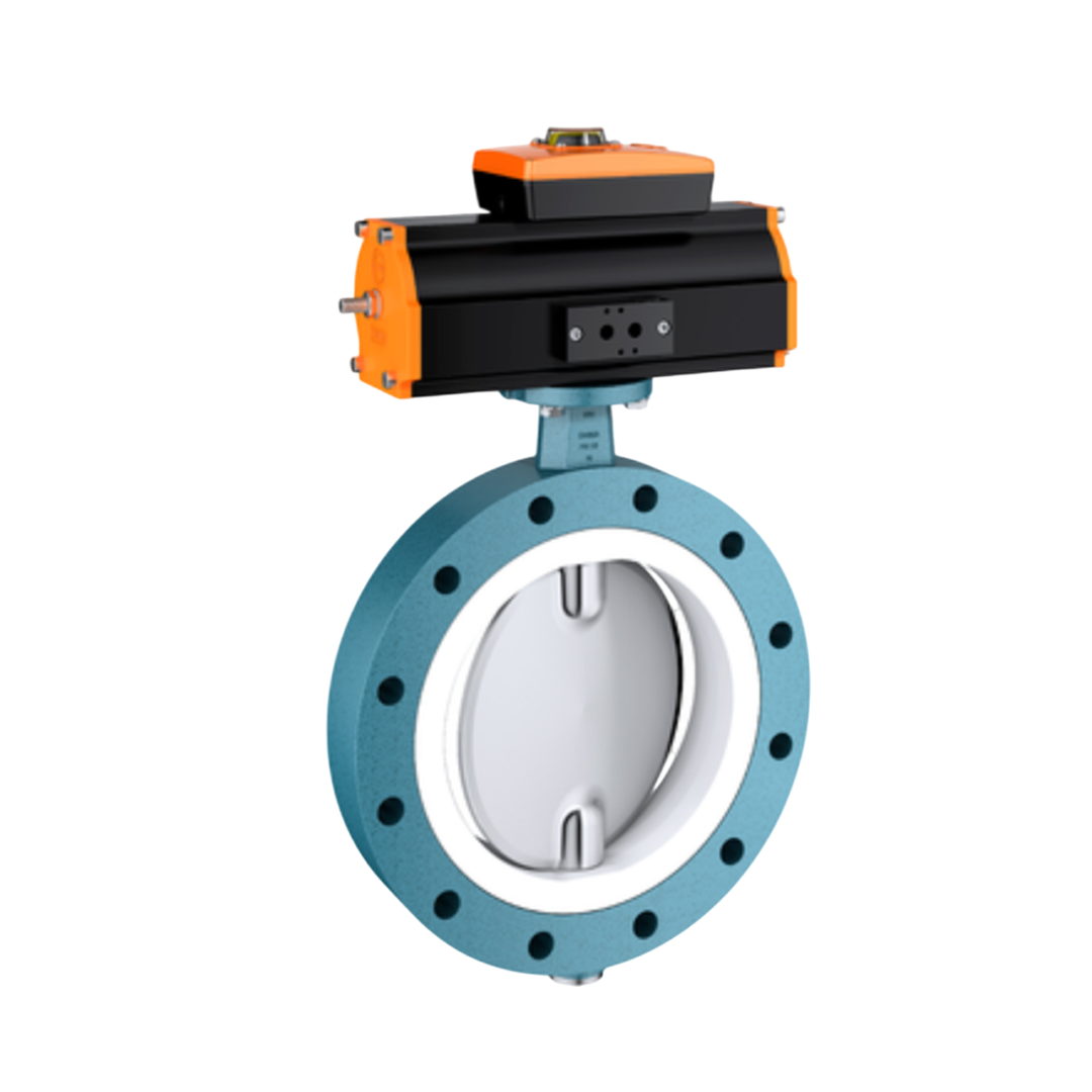 EBRO Butterfly Valve Full Flanged Z014-WN EN AC 43000 Aluminiumalloy 100 DN 4 นิ้ว 10 บาร์