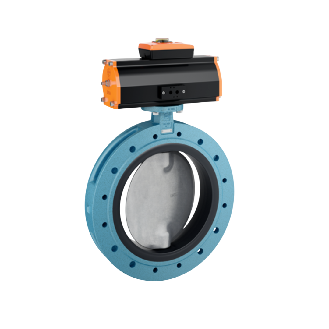 EBRO Butterfly Valve Double flanged Z612-A EN-GJS-400-18 LT Cast Iron 600 DN 24 นิ้ว 10 บาร์