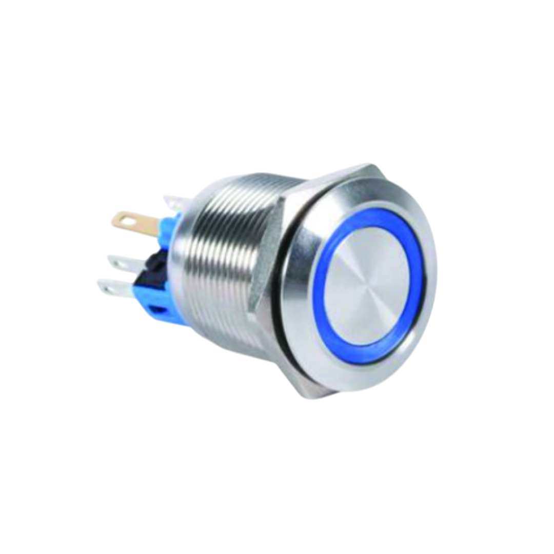 Control-Unit-TY-Series-กันน้ำ Shinohawa สวิตช์กดมีแลมป์ 22 mm NONC CP563 น้ำเงิน