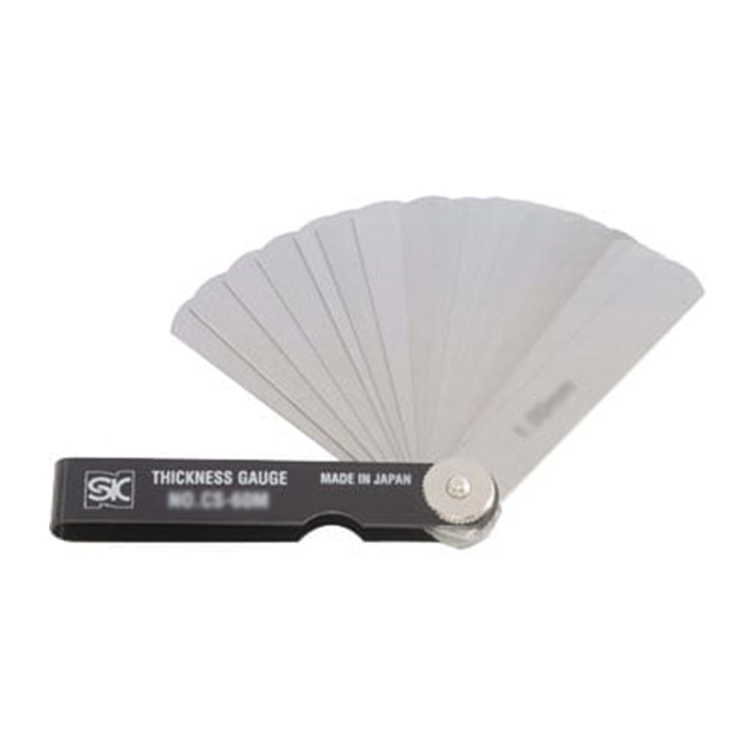 เกจวัดความหนา ฟิลเลอร์เกจแบบยาว 19 ใบ 75 มม.NIIGATA SEIKI SK,CS-60M-BK-KOUSEI