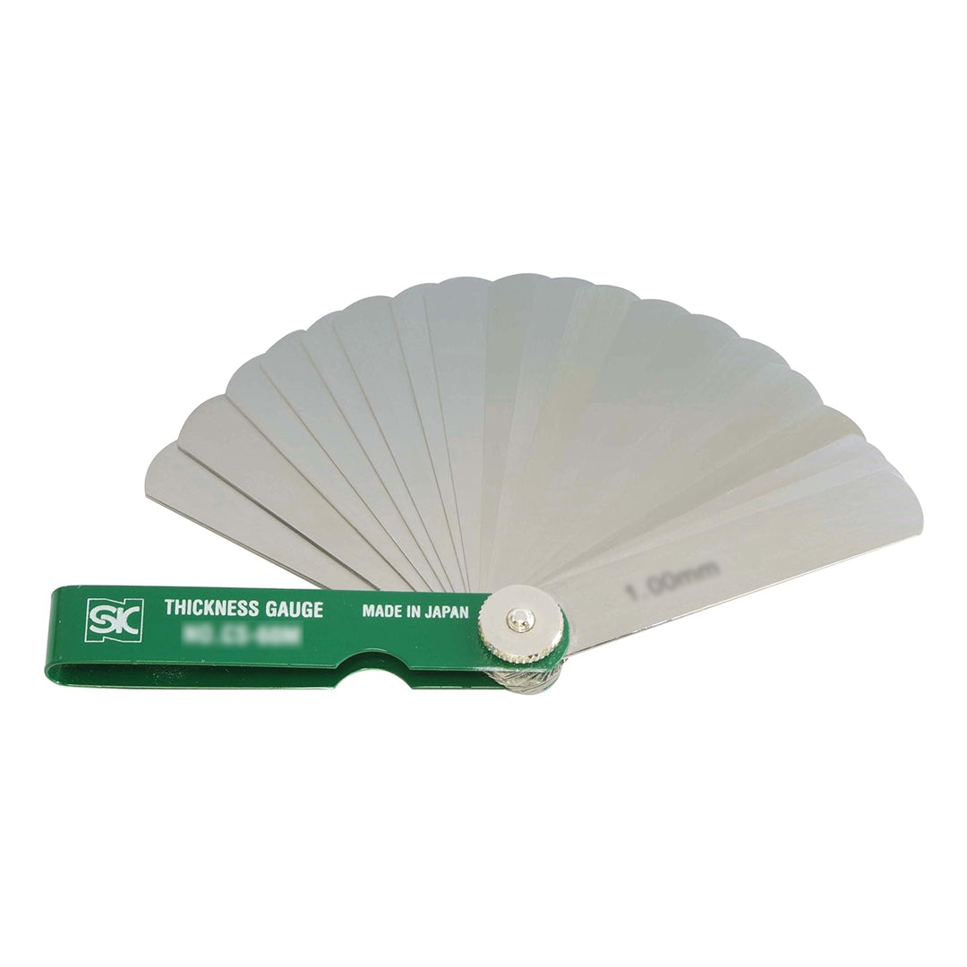 เกจวัดความหนา ฟิลเลอร์เกจแบบยาว 19 ใบ 75 มม.NIIGATA SEIKI SK,CS-60M-GR-KOUSEI