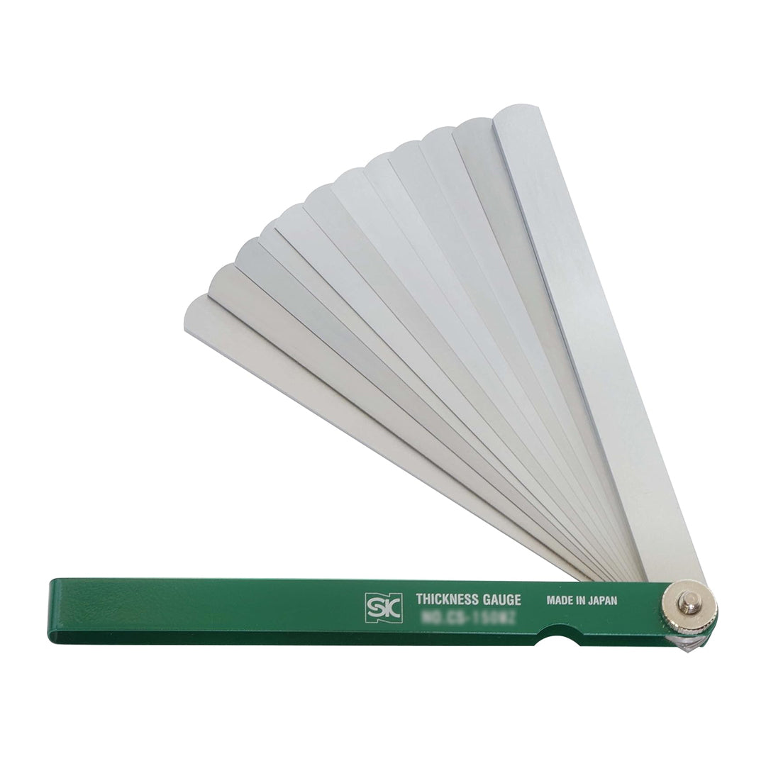 เกจวัดความหนา ฟิลเลอร์เกจแบบยาว 10 ใบ 150 มม.NIIGATA SEIKI SK,CS-150MH-GR-KOUSEI