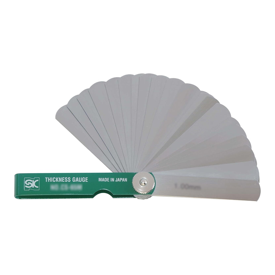 เกจวัดความหนา ฟิลเลอร์เกจแบบยาว 25 ใบ 75 มม.NIIGATA SEIKI SK,CS-65M-GR-KOUSEI