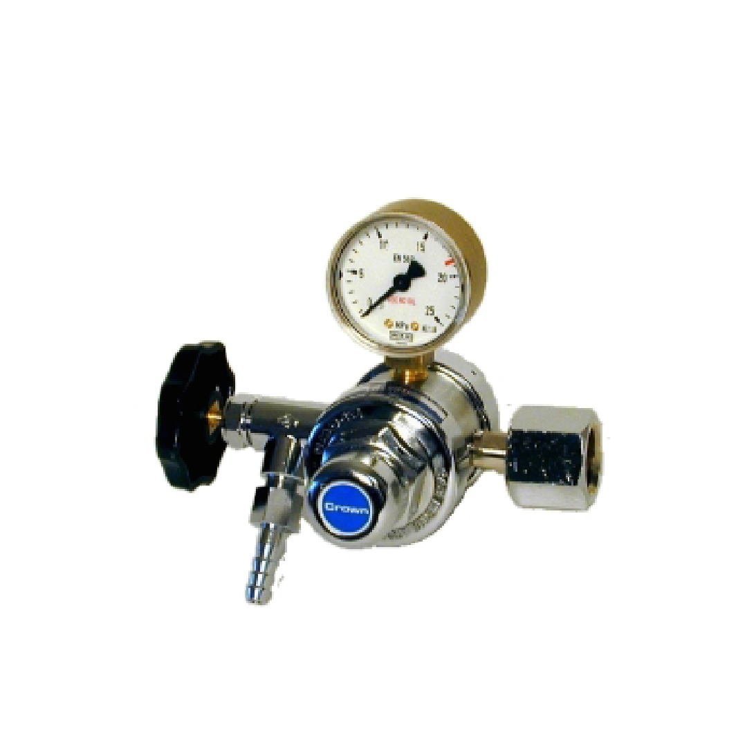 ตัวควบคุมแรงดัน Yutaka Crown FR-Ⅱ0 Series For Cylinder Two-Stage Pressure Regulator FR-IIO 0.15 MPa W21 (L)
