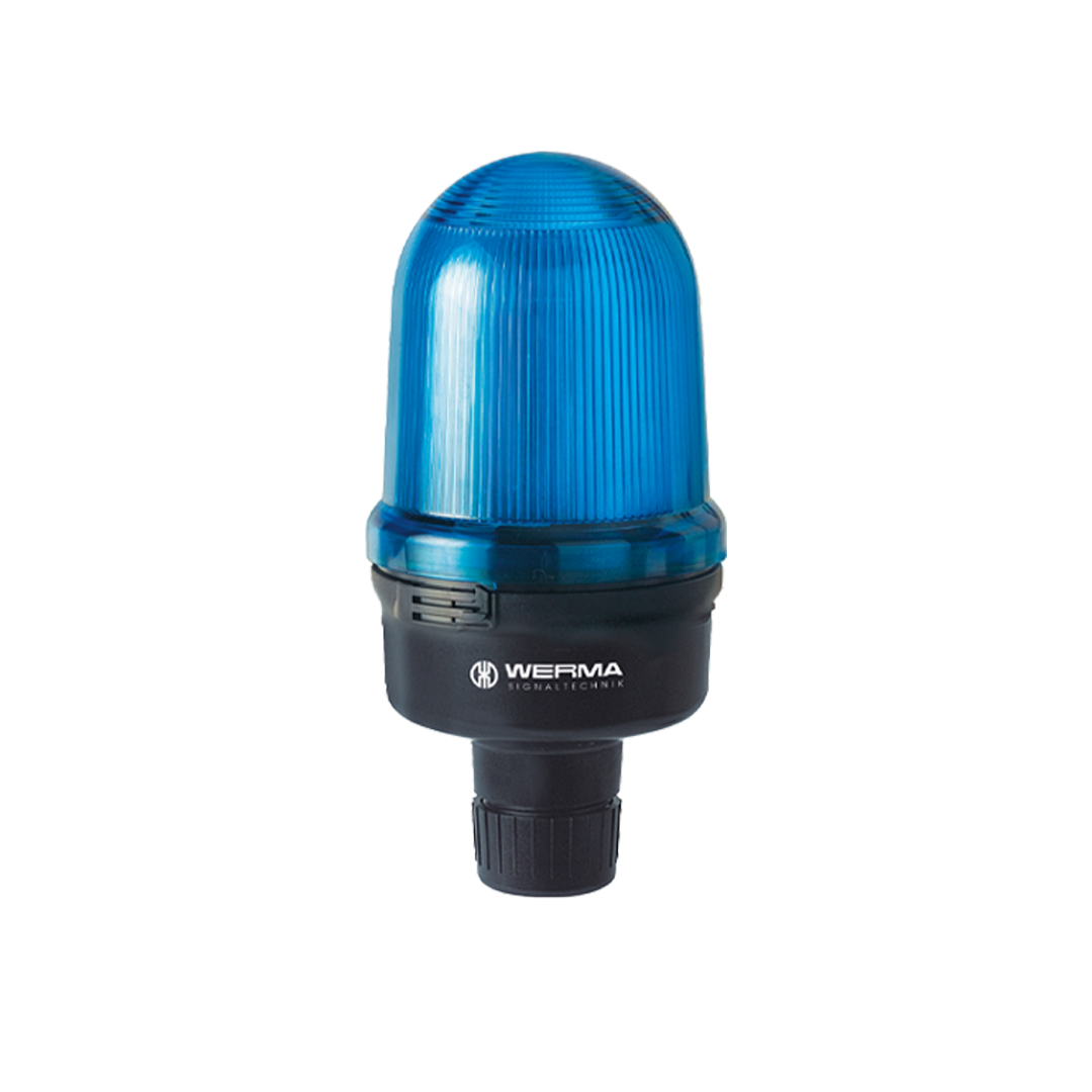 Signal and Traffic Lights WERMA รุ่น Monitorable Beacon Permanent Beacon RM 12-230VAC/DC BU 826.510.00 ไฟสัญญาณ สีน้ำเงิน