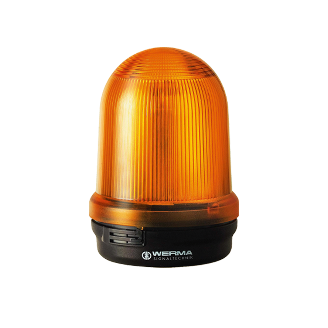 Signal and Traffic Lights WERMA รุ่น Monitorable Beacon Permanent Beacon BM 12-230VAC/DC YE 826.300.00 ไฟสัญญาณ สีเหลือง