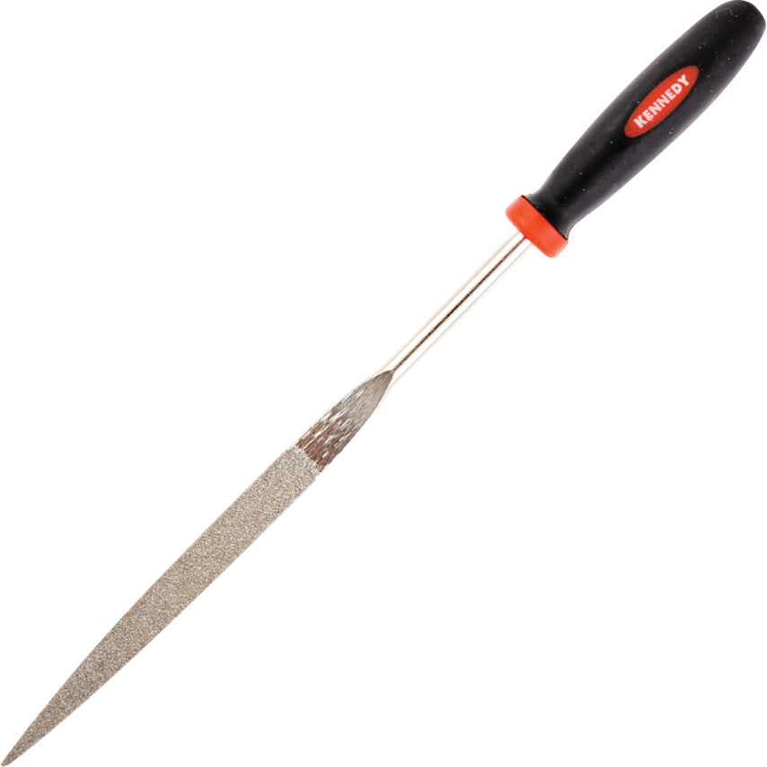 16cm HALF ROUND DIAMOND FILE120/140 GRAIN