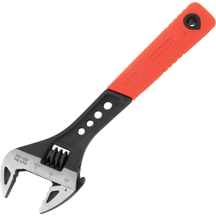 150mm/6" SOFT GRIP PHOSPHATEADJUSTABLE WRENCH