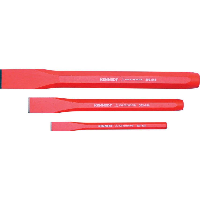 6"x1/2",8"x3/4",10"x1" COLDCHISEL SET
