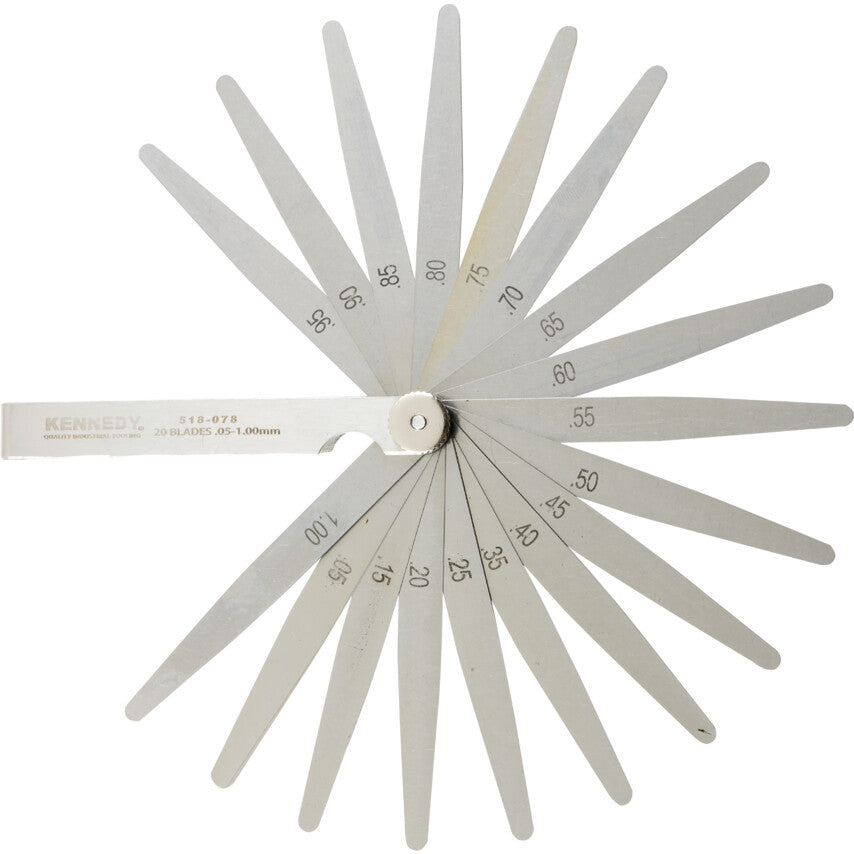 4 นิ้ว 20 BLADE METRIC FEELER GAUGE