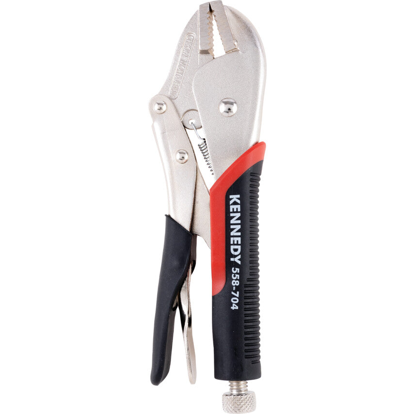 255mm/10" STRT JAW BI-MATERIALHANDLE GRIP WRENCH