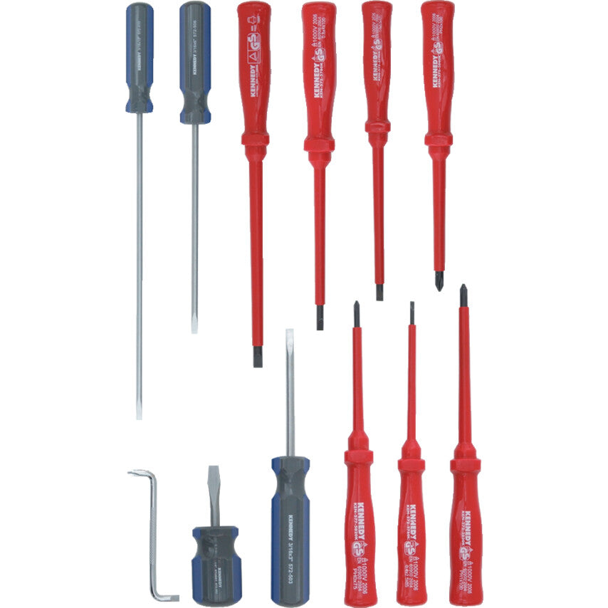 VDE & ENGINEERS SCREWDRIVER SET 12-PCE
