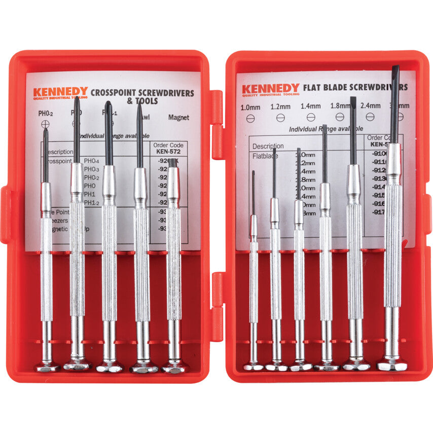 11-PCE PRECISION SCREWDRIVER & TOOL SET