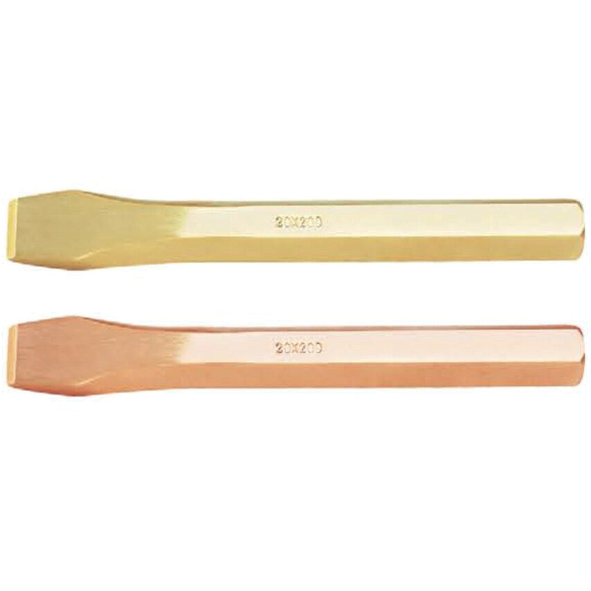14x200mm SPARK RESISTANTCHISEL,HEX TYPE Al-Br รหัส KEN5752205K