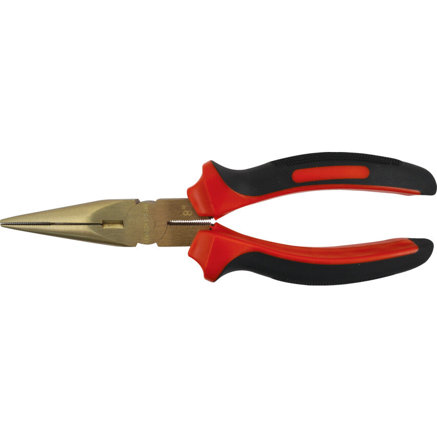 8" SPARK RESISTANT LONG NOSEPLIERS Al-Br