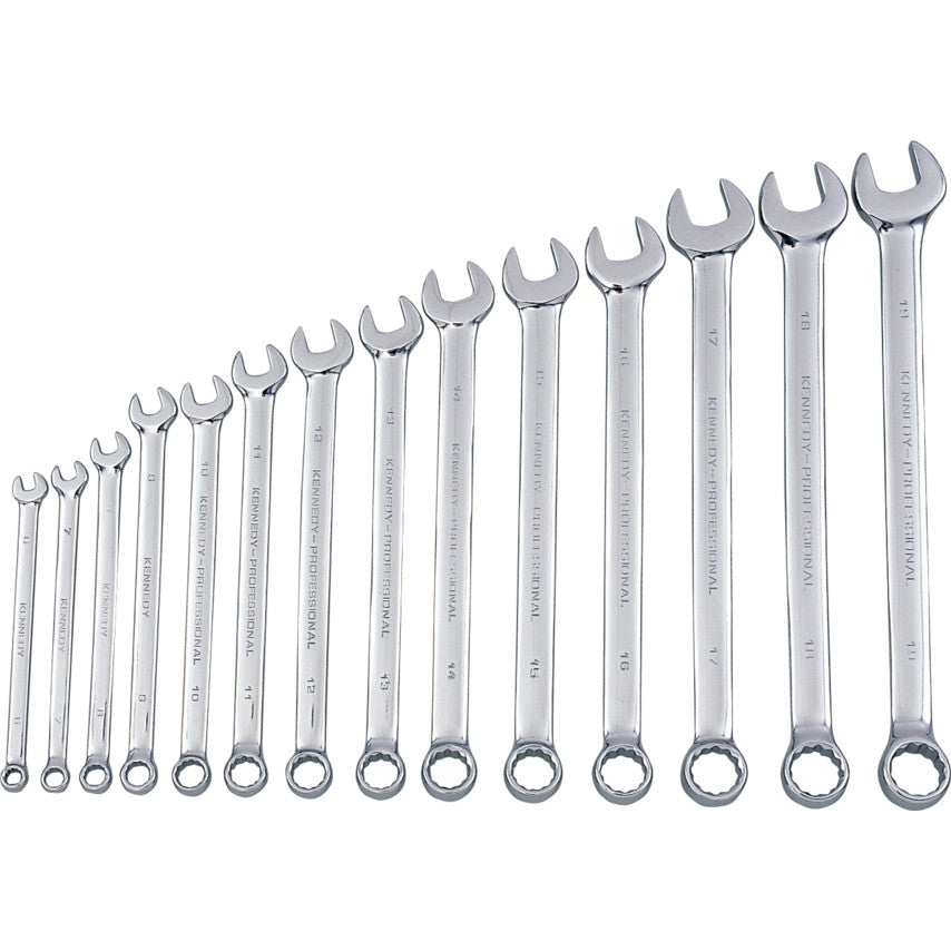 6-19mm OFFSET CV COMBINATIONSPANNER SET 14PC