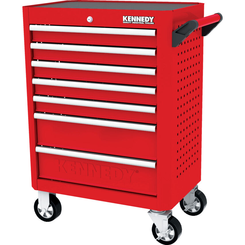 RED-28" 7 DRAWER ROLLER CABINET