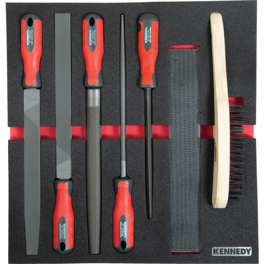 7PCS FILE SET WITH FOAM M1832