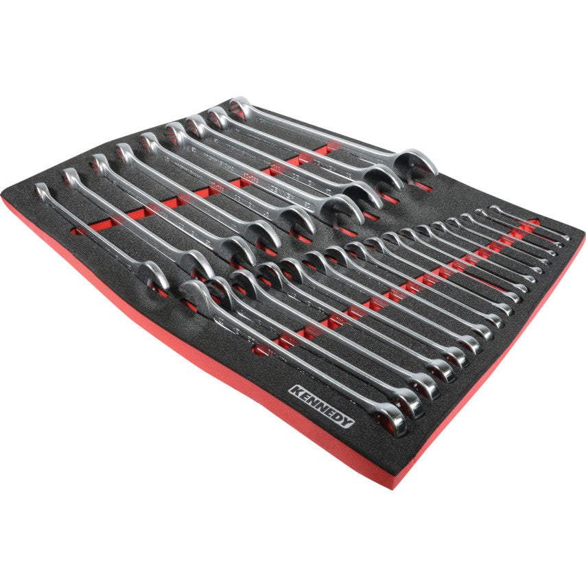 26PCS IND COMBINATION SPANNER SETWITH FOAM T0691