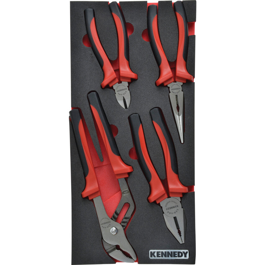 4PCS PRO-TORQ PLIERS WITH FOAMM1832