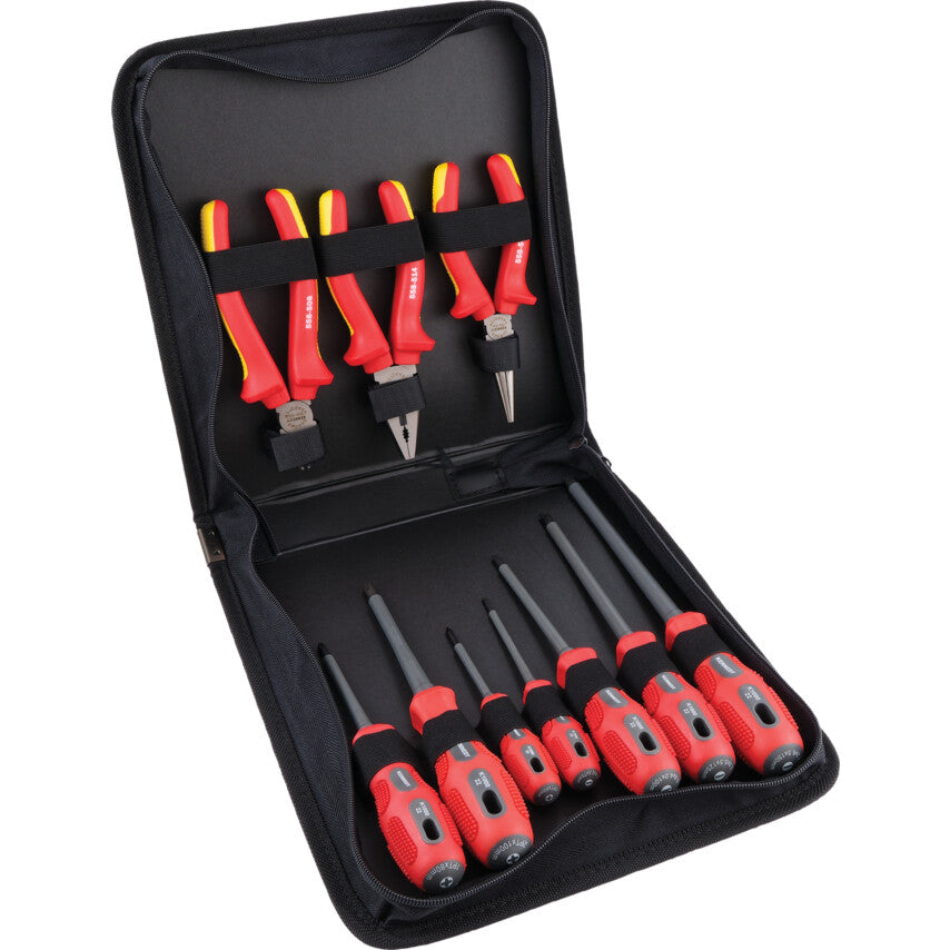 INSULATED SCREWDRIVER & PLIER SET10-PCE