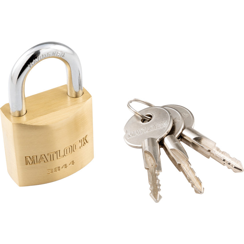 40mm BRASS CROSS KEY PADLOCK