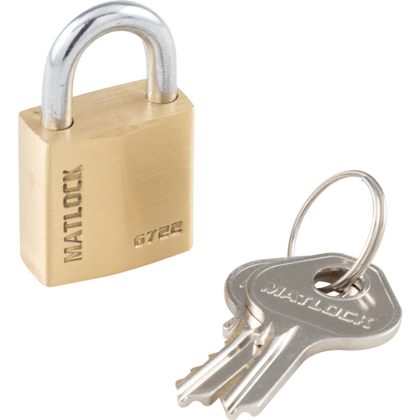 20x10.3mm SHACKLE SOLID BRASSPADLOCK