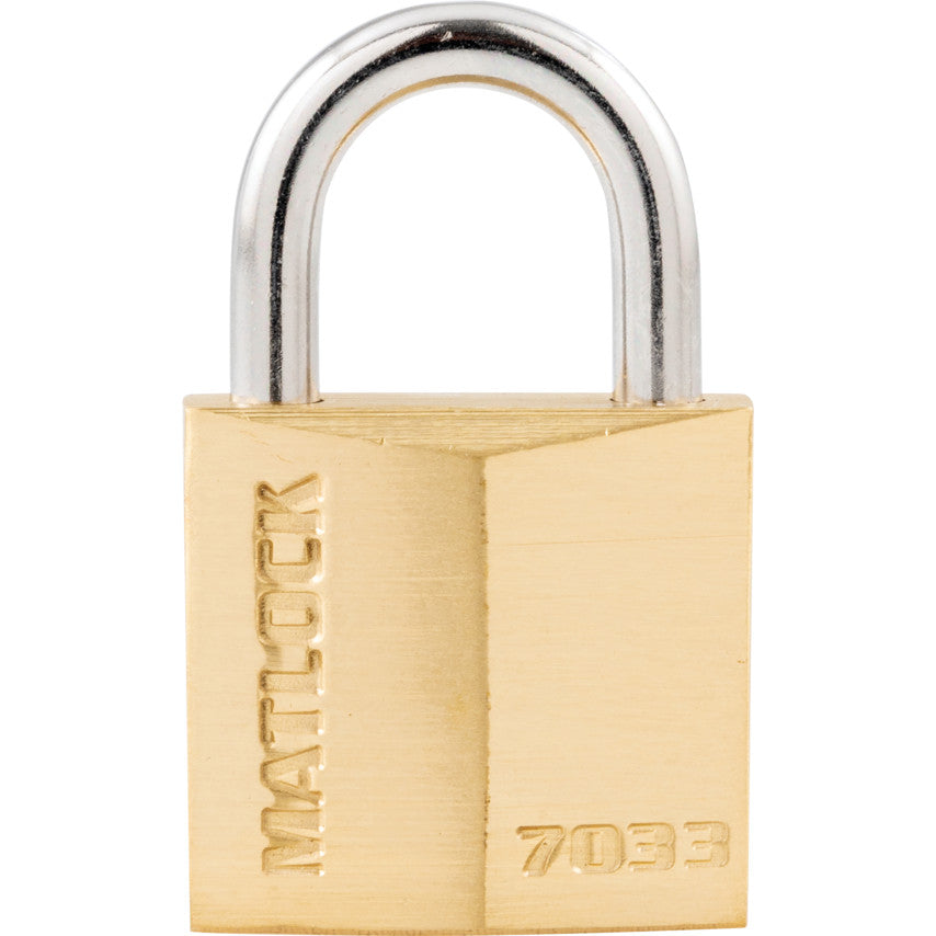30x15mm SHACKLE SOLID BRASSPADLOCK