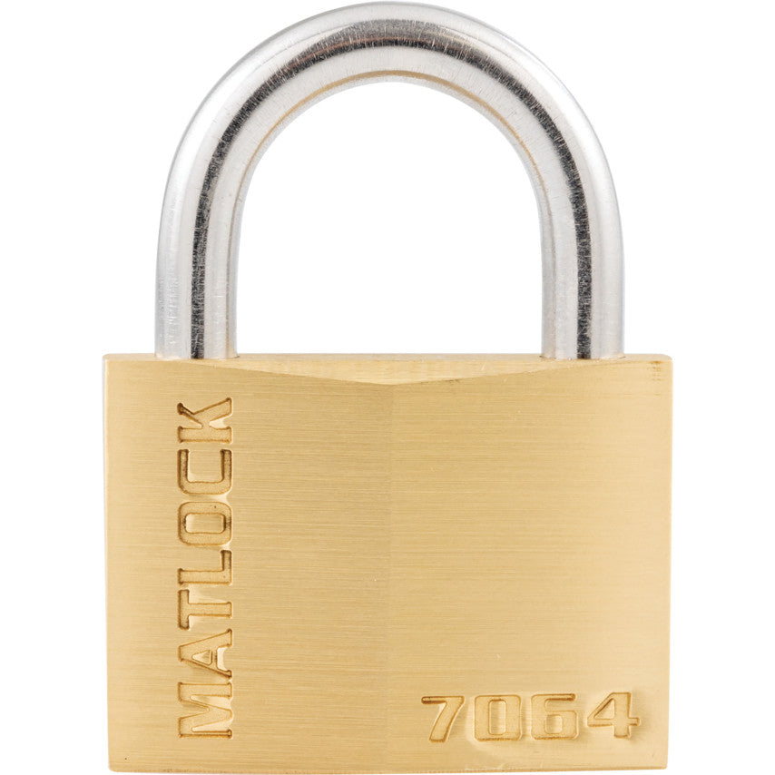 60x27mm SHACKLE SOLID BRASSPADLOCK