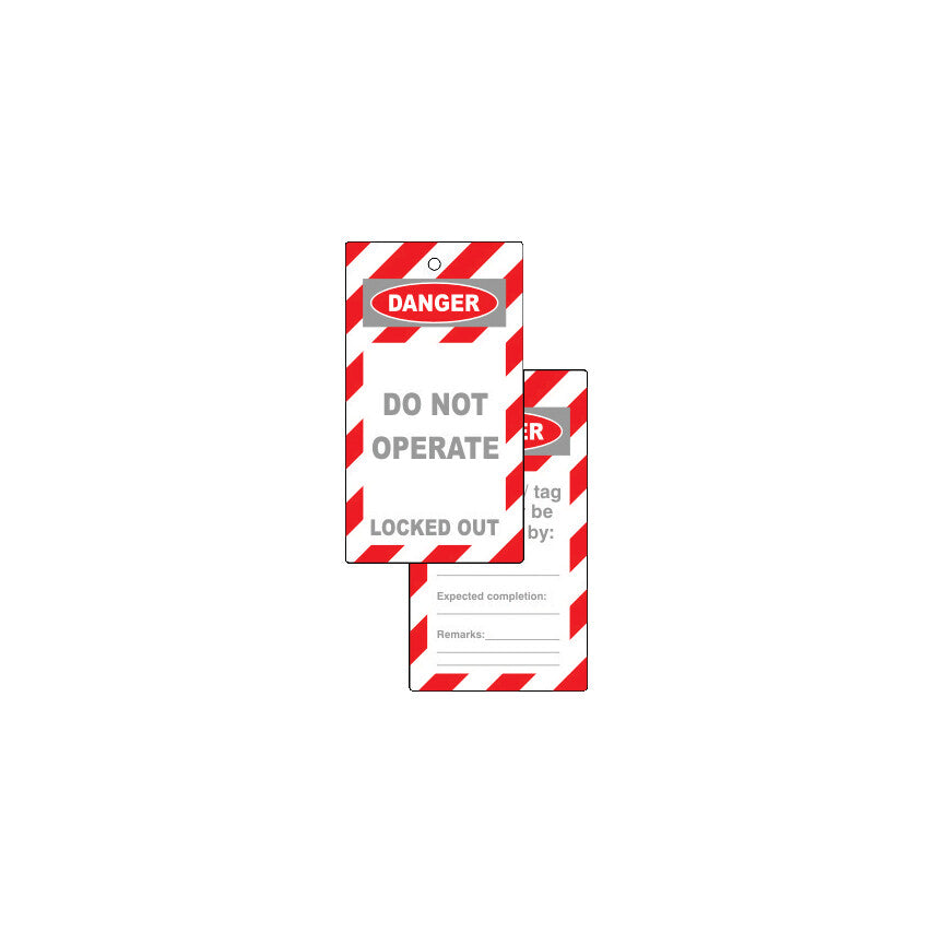 LOCKOUT TAGS DO NOT OPERATELOCKED OUT (PK-10) รหัส MTL9508560K