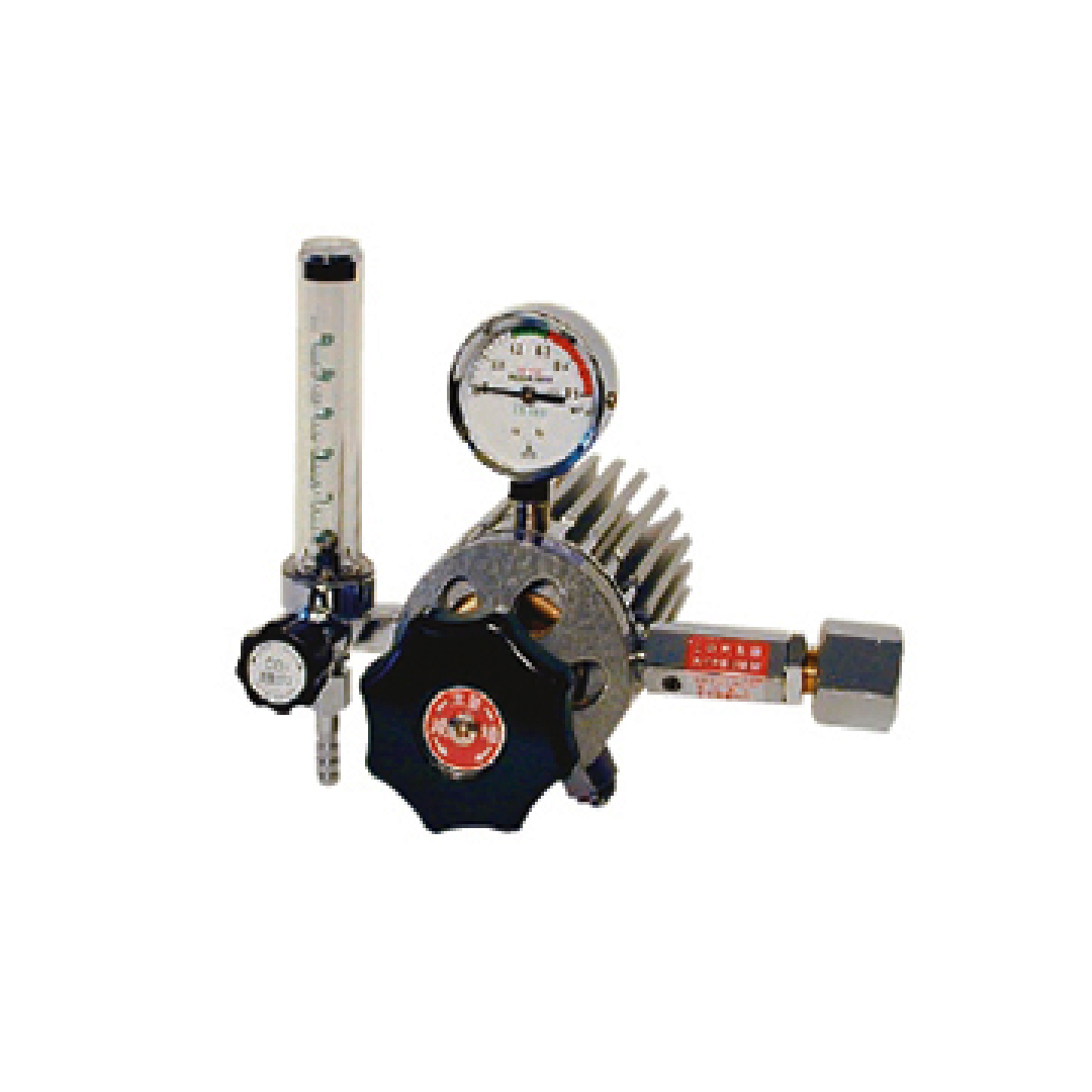 ตัวควบคุมแรงดัน Yutaka Crown NP-PF Series For Cylinder, No Heater type Carbon Dioxide Pressure Regulator NP-PF CO₂ Yoke Connection Hose Nipple 8.5mm