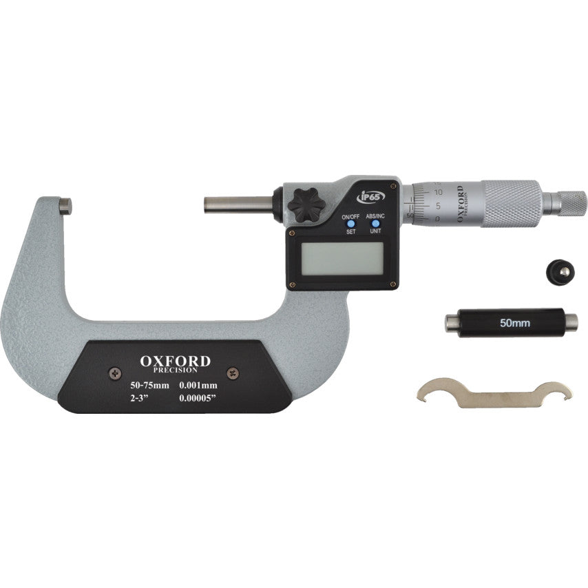 50-75mm/2-3" IP65 DIGITALEXTERNAL MICROMETER รหัส OXD3313520K