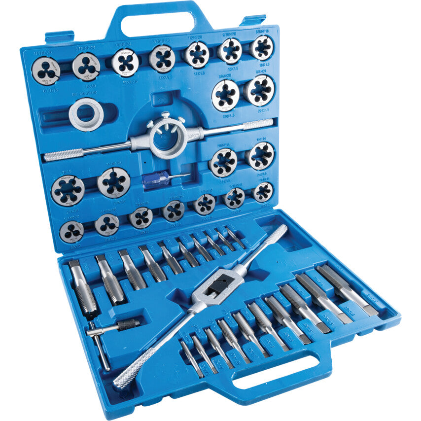 M6-M24 CARBON STEEL THREADING SET IN CASE 45PC